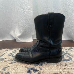 Black leather men’s J. Chisholm boots